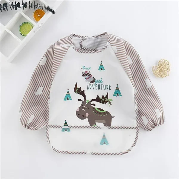 Long Sleeve Waterproof Baby Bib