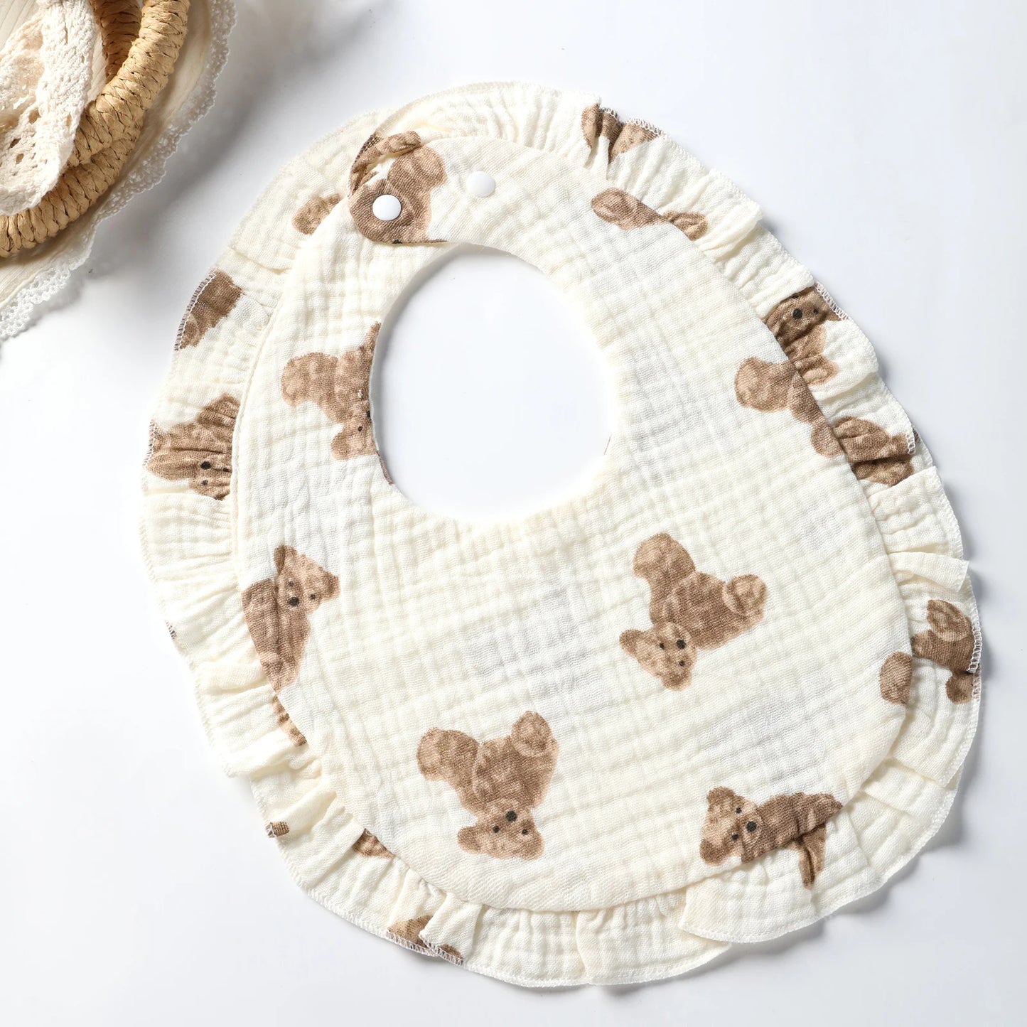 Floral Lace Baby Bib