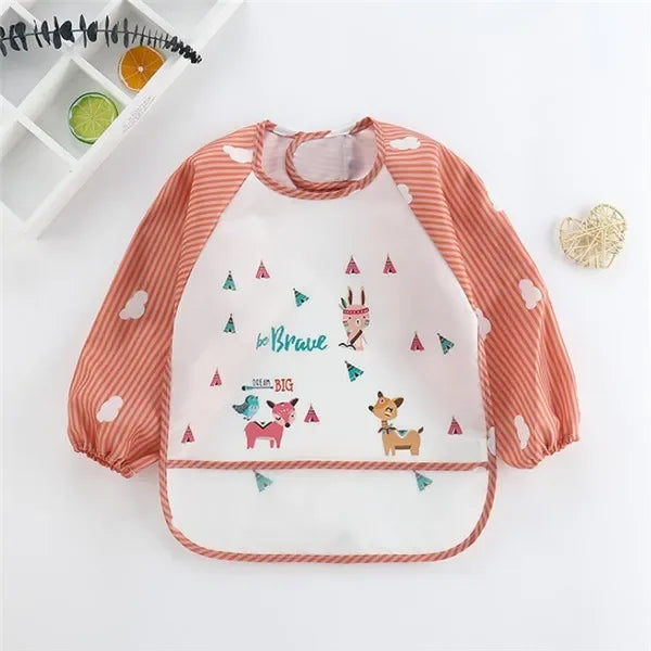 Long Sleeve Waterproof Baby Bib