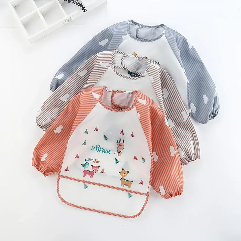 Long Sleeve Waterproof Baby Bib