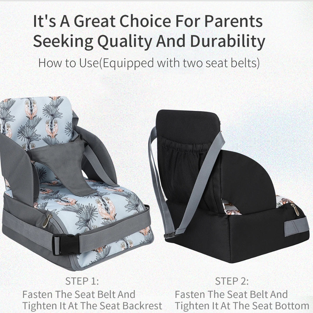 2-in-1 Baby Booster Seat with Diaper Bag