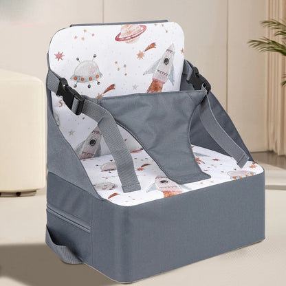 2-in-1 Baby Booster Seat with Diaper Bag