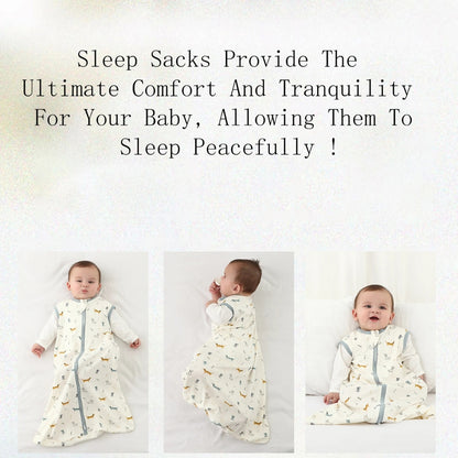 Baby vest-style cotton sleeping bag
