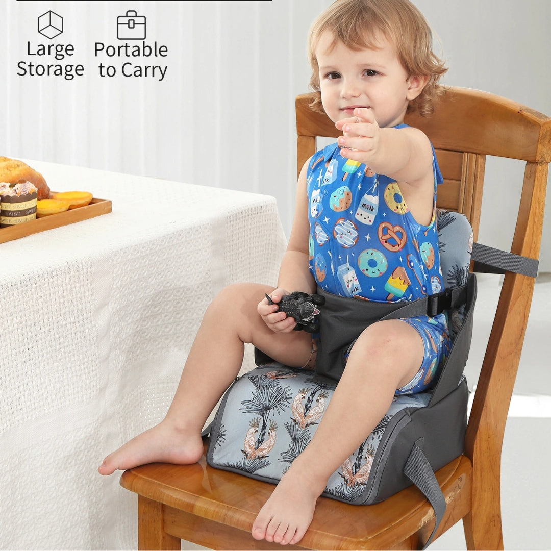 2-in-1 Baby Booster Seat with Diaper Bag