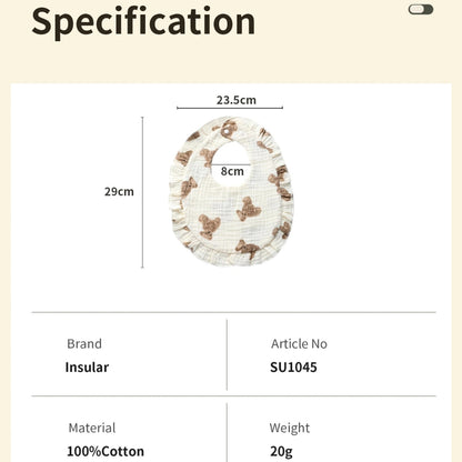 Floral Lace Baby Bib