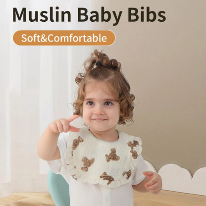 Floral Lace Baby Bib