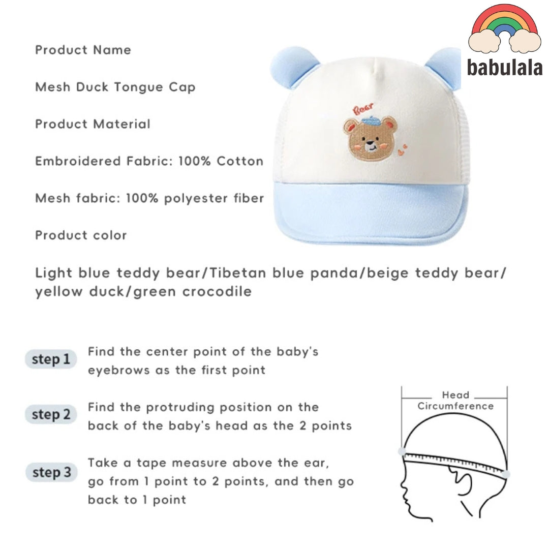 Summer baseball cap for kids