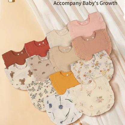 Floral Lace Baby Bib