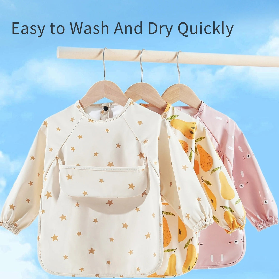 Long Sleeve Waterproof Baby Bib