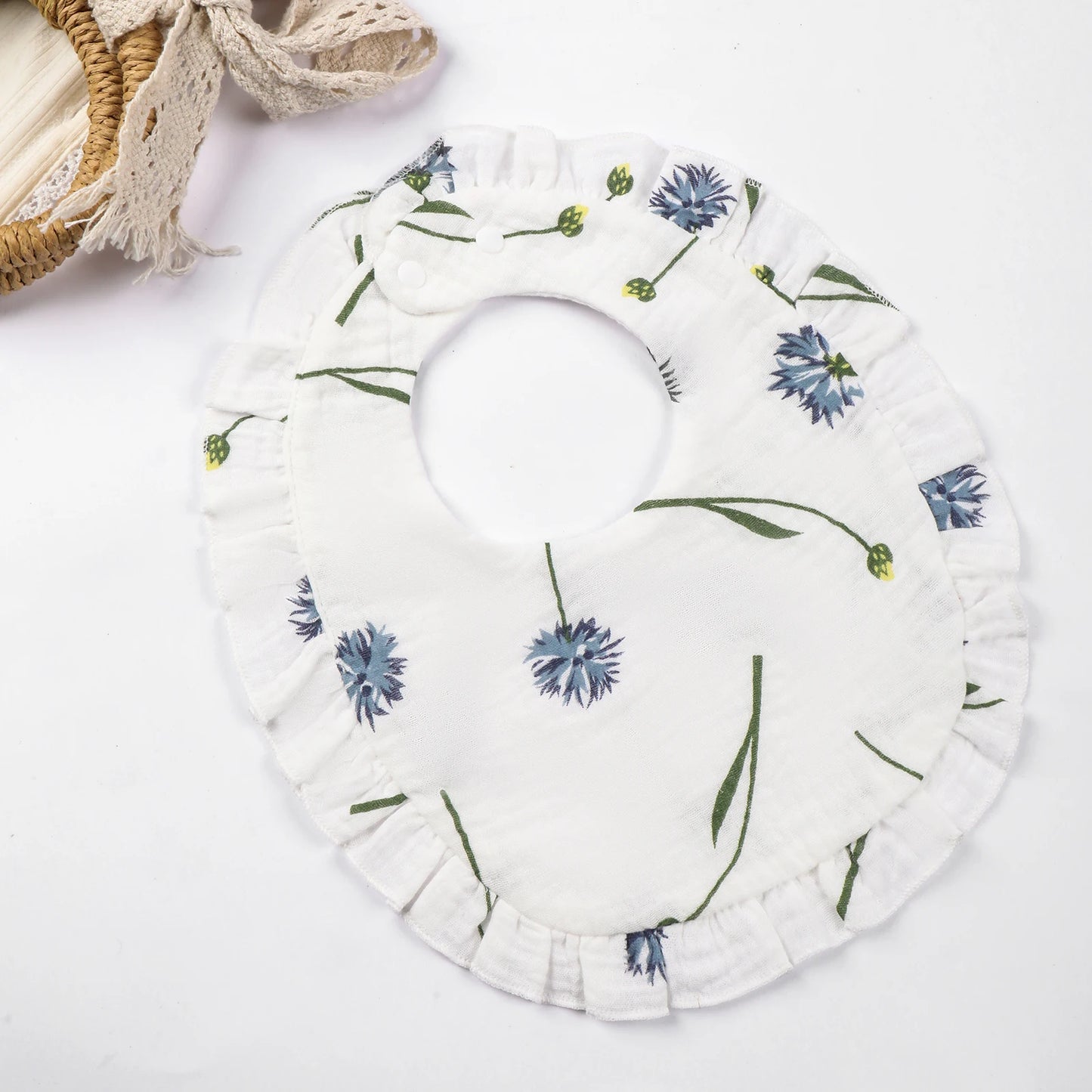 Floral Lace Baby Bib