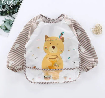 Long Sleeve Waterproof Baby Bib