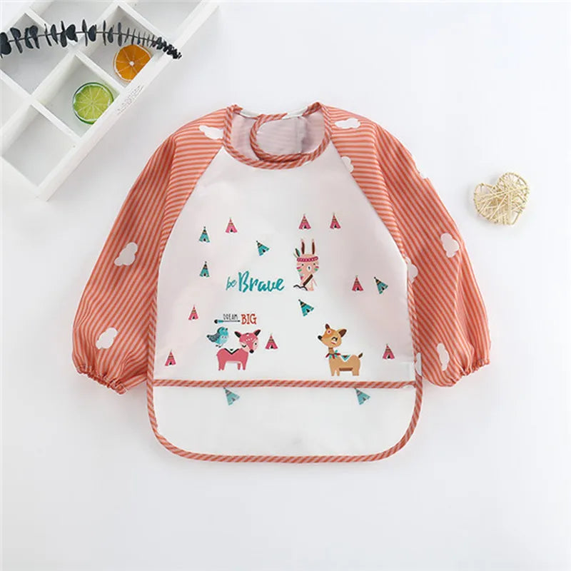 Long Sleeve Waterproof Baby Bib