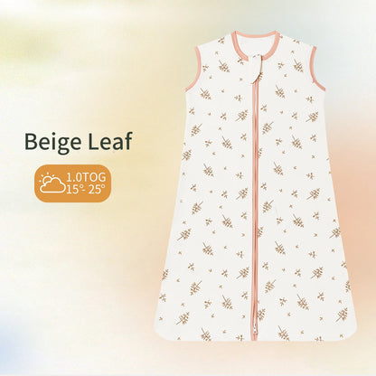 Baby vest-style cotton sleeping bag