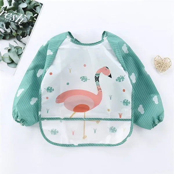 Long Sleeve Waterproof Baby Bib