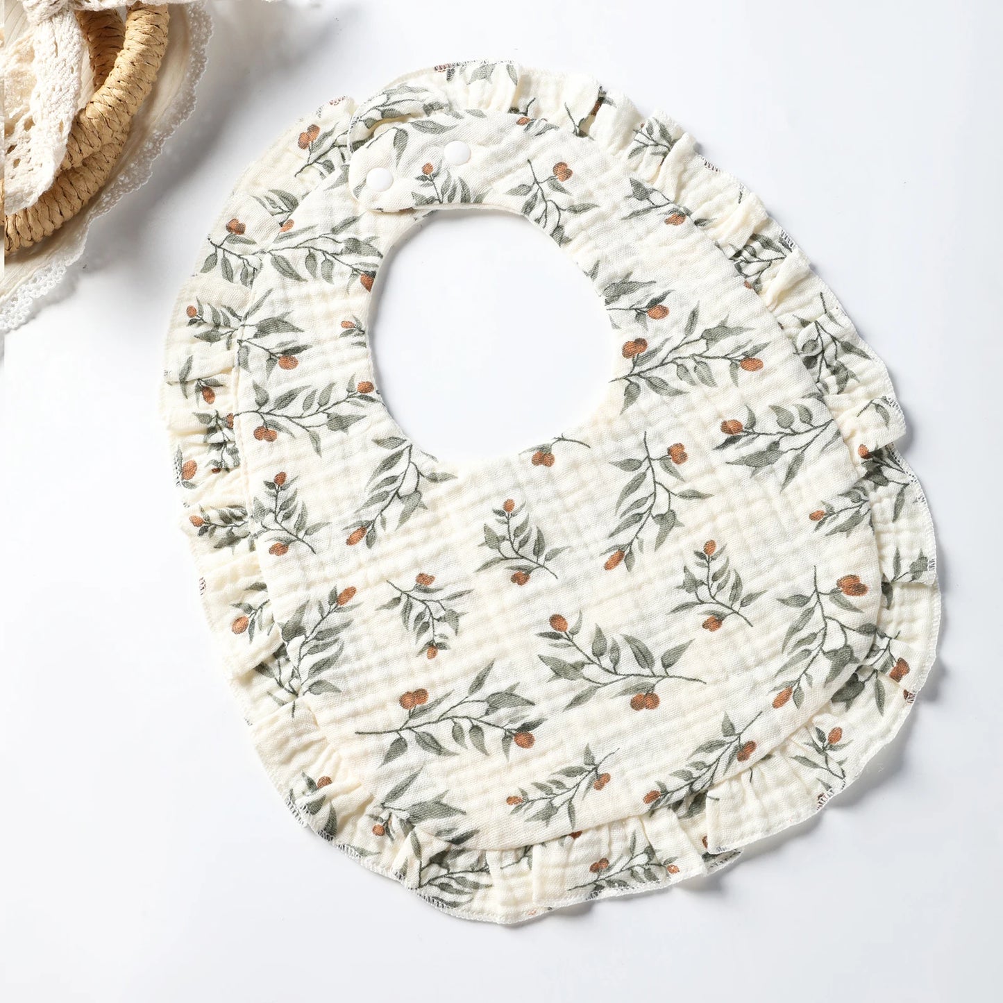 Floral Lace Baby Bib