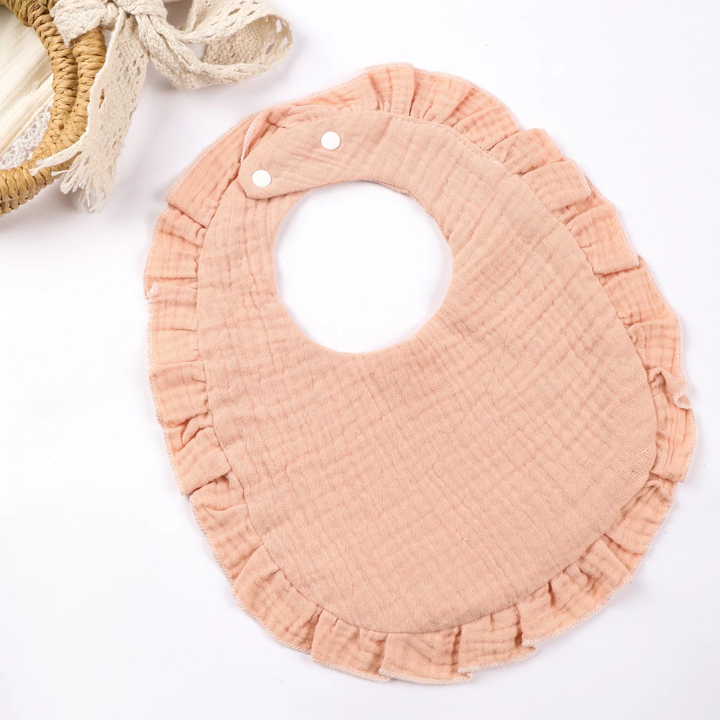 Floral Lace Baby Bib
