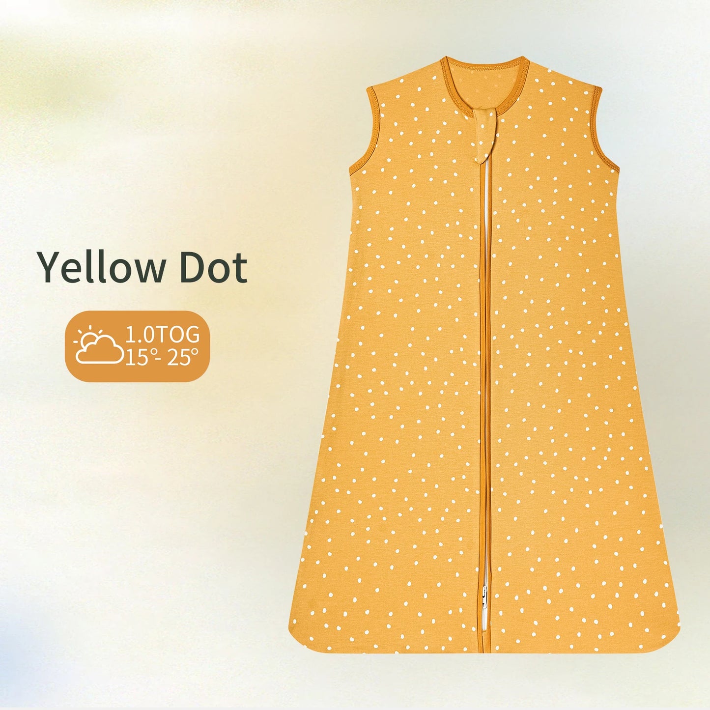Baby vest-style cotton sleeping bag