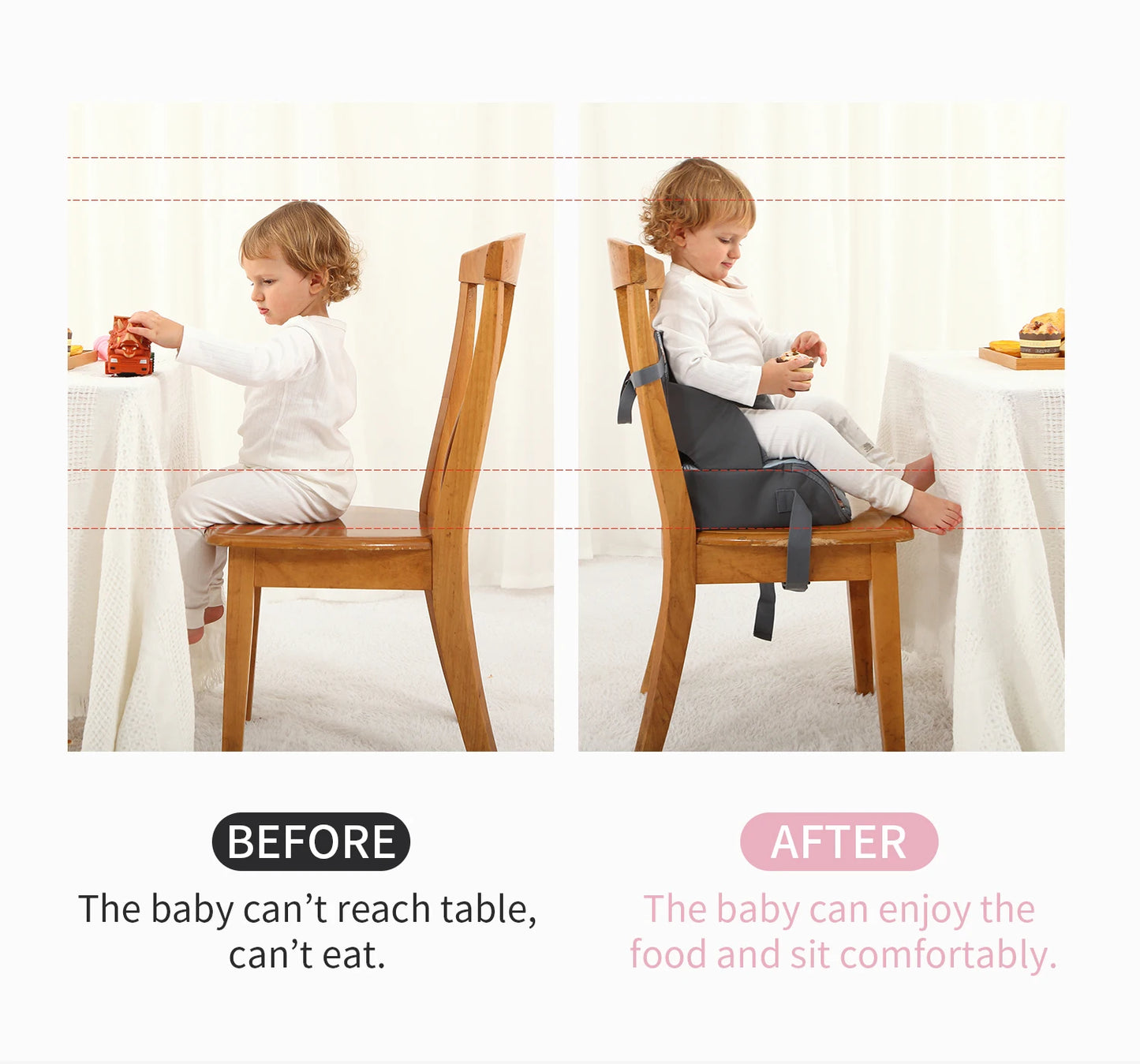 2-in-1 Baby Booster Seat with Diaper Bag