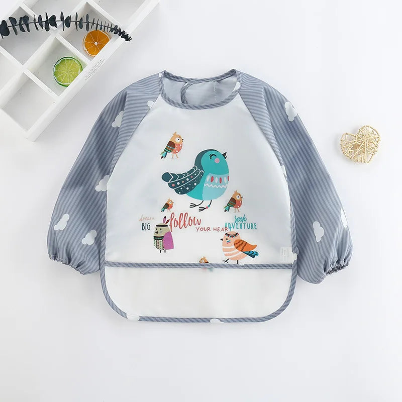 Long Sleeve Waterproof Baby Bib