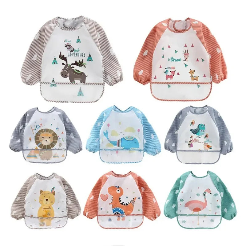 Long Sleeve Waterproof Baby Bib