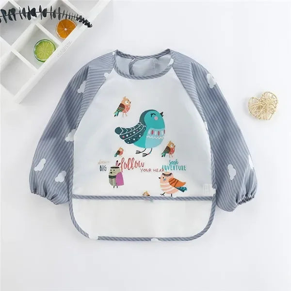 Long Sleeve Waterproof Baby Bib