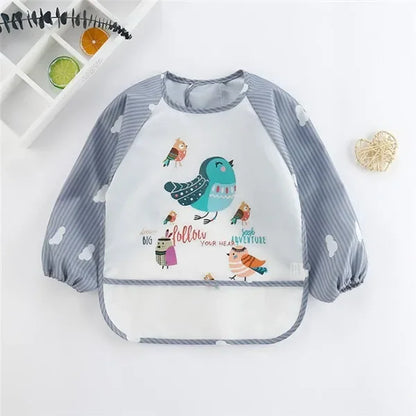 Long Sleeve Waterproof Baby Bib