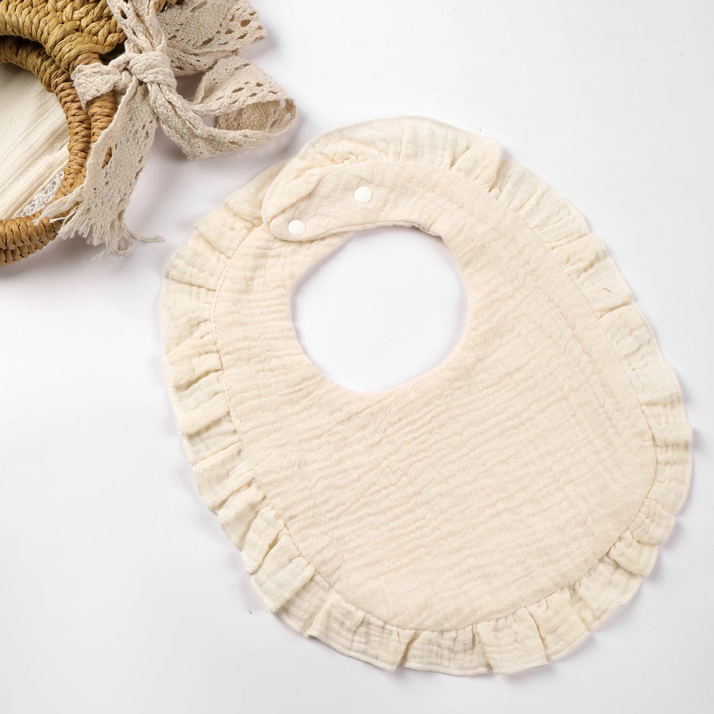 Floral Lace Baby Bib
